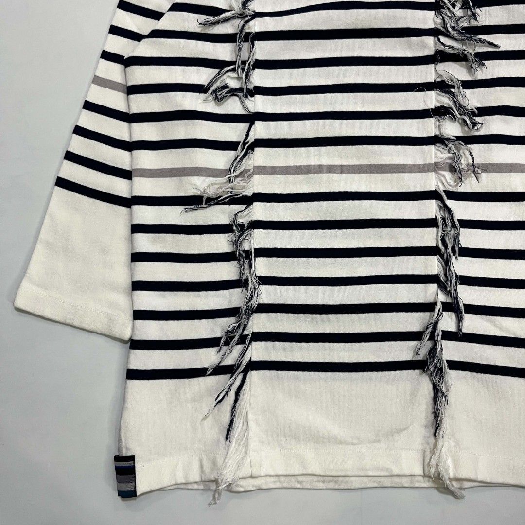 MASTERMIND X FACETASM STRIPED LONG SLEEVE TEE (Category: Luxury Apparel) located in Bacolod City. Submitted by the.finest (Listing ID 1452687297, Image 3). Description: Mastermind x Facetasm Striped Cut and Sew Long Sleeve tee Width: 18 Length: 27 Condition: 9/10 Needs wash 2,000+shipping fee.