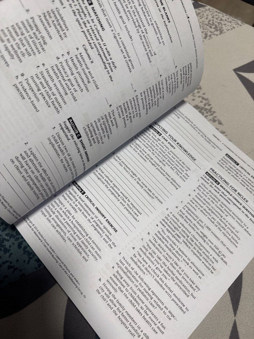 Maternal and Child Study Guide 7th ed. (Category: Textbooks) located in Mandaluyong City. Submitted by purplepenguin0016 (Listing ID 1452669447, Image 2). Description: ‼️REPRINT‼️ • Malinaw ang copy • Brandnew • Payment first tayo mga sister • Check reviews para less trust issues .