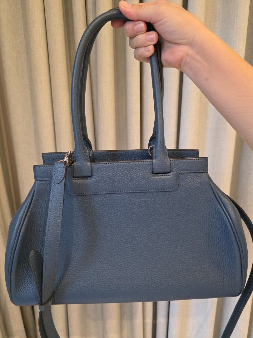 Moynat Rejane PM bag almost brand new (Category: Luxury Bags & Wallets) located in San Juan City. Submitted by dailydealsphest2010 (Listing ID 1452594607, Image 2). Description: 100% original almost brand new condition Moynat Rejane PM with dustbag decluttering sale blue grained calfskin top handle and detachable shoulder strap no damage no issues .