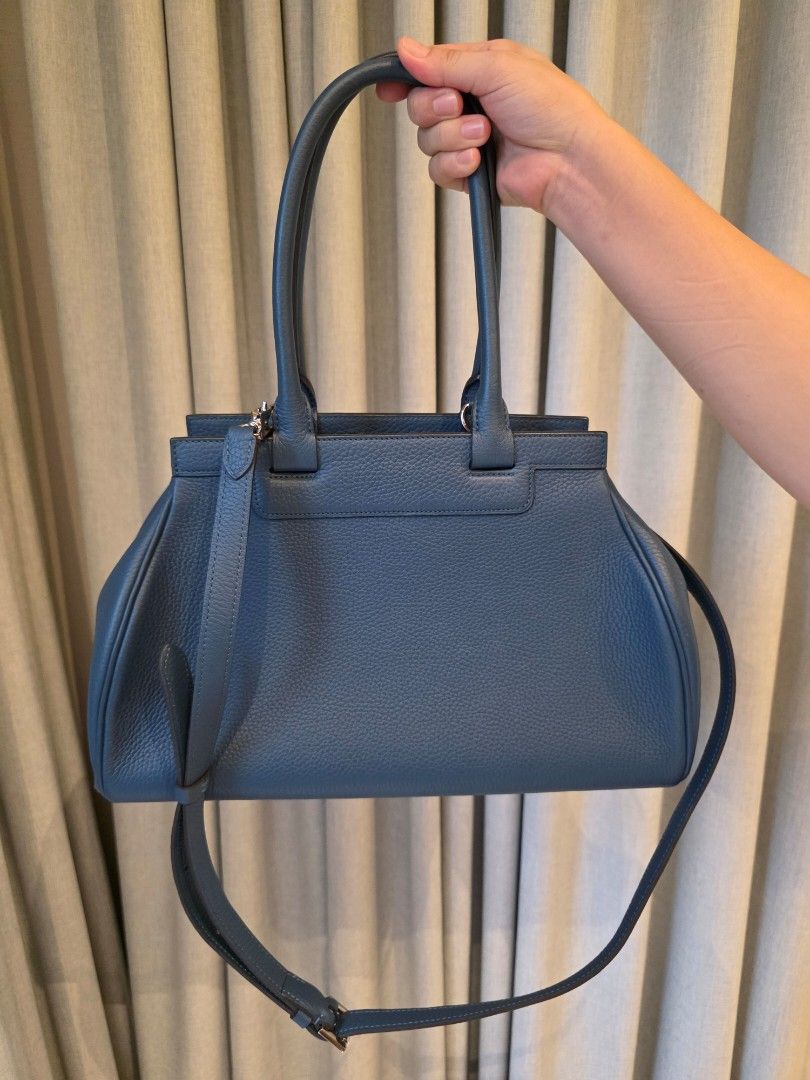 Moynat Rejane PM bag almost brand new (Category: Luxury Bags & Wallets) located in San Juan City. Submitted by dailydealsphest2010 (Listing ID 1452594607, Image 1). Description: 100% original almost brand new condition Moynat Rejane PM with dustbag decluttering sale blue grained calfskin top handle and detachable shoulder strap no damage no issues .