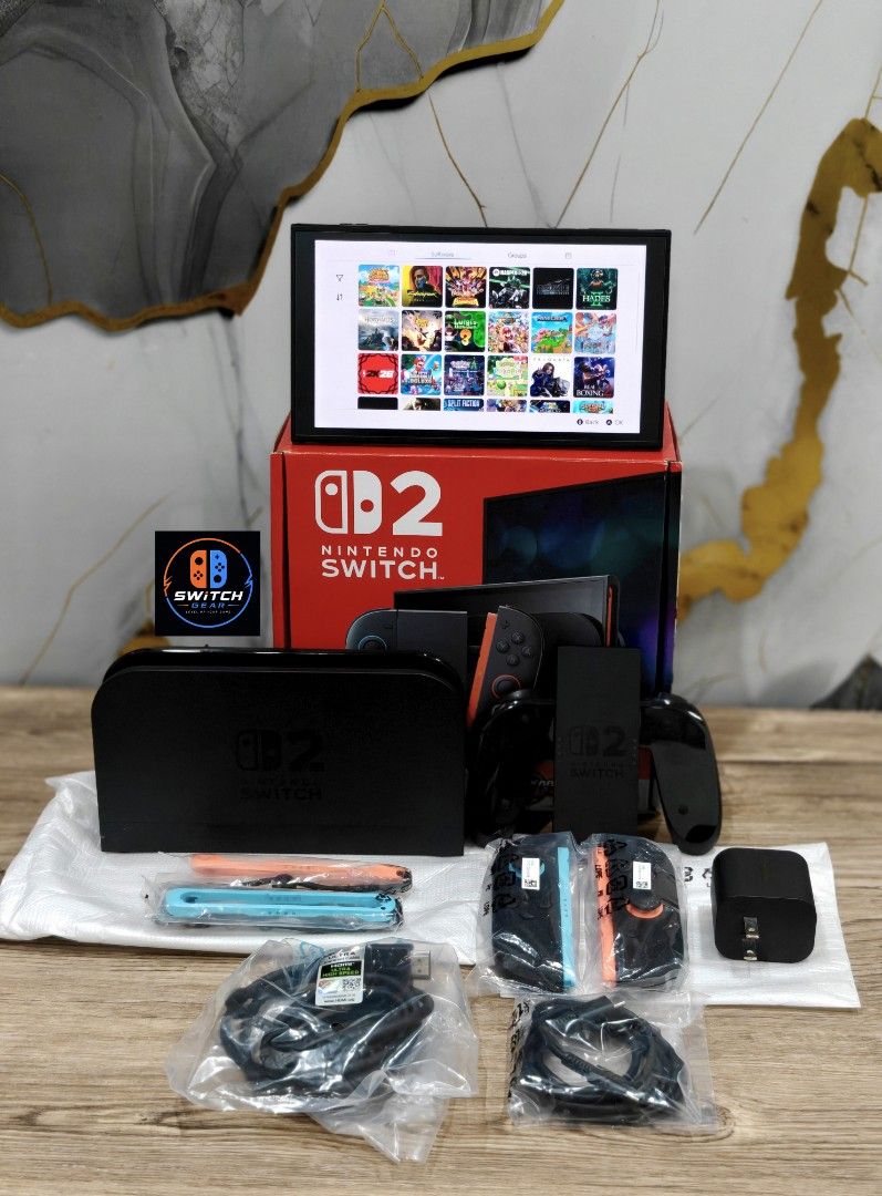 Nintendo Switch 2 with Free Games (Category: Nintendo) located in Manila. Submitted by nswitchgear (Listing ID 1452598071, Image 3). Description: 🎮 𝐅𝐎𝐑 𝐒𝐀𝐋𝐄: 𝐍𝐢𝐧𝐭𝐞𝐧𝐝𝐨 𝐒𝐰𝐢𝐭𝐜𝐡 2 𝐌𝐨𝐝𝐞𝐥 with Free Games 🛒💰₱28,999 ✨ Preloved in good condition w/ 2yrs Nintendo softcopy receipt from Shoppee 🎮Comes with 8 Accounts with Multiple Shared Games list can be installed no need to buy expensive games for mean time :) 📦 Complete Set:
