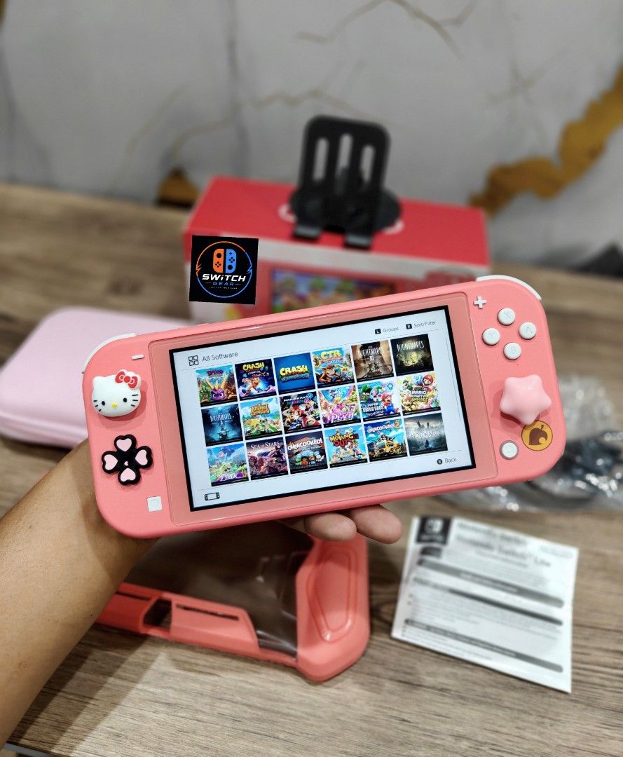 Nintendo Switch Lite with Free Games (Category: Nintendo) located in Manila. Submitted by nswitchgear (Listing ID 1452578702, Image 1). Description: 🎮 𝐅𝐎𝐑 𝐒𝐀𝐋𝐄: 𝐍𝐢𝐧𝐭𝐞𝐧𝐝𝐨 𝐒𝐰𝐢𝐭𝐜𝐡 Lite 𝐌𝐨𝐝𝐞𝐥 with Free Games 🛒💰₱7,999 🎮Comes with 8 Accounts with Multiple Shared Game list that can be installed no need to buy expensive games for mean time :) 📦 Complete Set: • Nintendo Switch Lite console • AC adapter • Installed tempered g