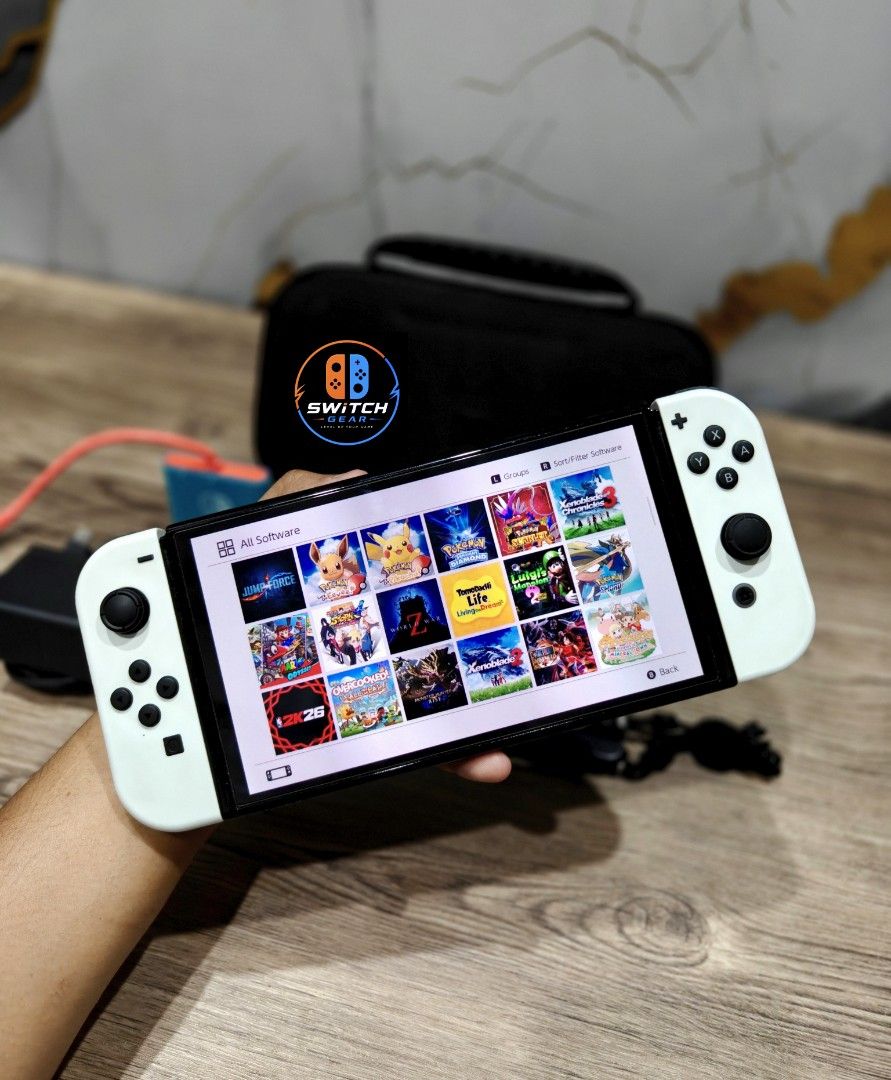 Nintendo Switch Oled with Free Games (Category: Nintendo) located in Manila. Submitted by nswitchgear (Listing ID 1452587155, Image 1). Description: 🎮 𝐅𝐎𝐑 𝐒𝐀𝐋𝐄: 𝐍𝐢𝐧𝐭𝐞𝐧𝐝𝐨 𝐒𝐰𝐢𝐭𝐜𝐡 𝐎𝐋𝐄𝐃 𝐌𝐨𝐝𝐞𝐥 with Free Games 🛒💰₱10,999 🎮Comes with 8 Accounts with Multiple Shared Game list can be installed no need to buy expensive games for mean time :) 📦 Complete Set: • Nintendo Switch OLED console • 3rd partyDock • Joy-Con (L & R) •