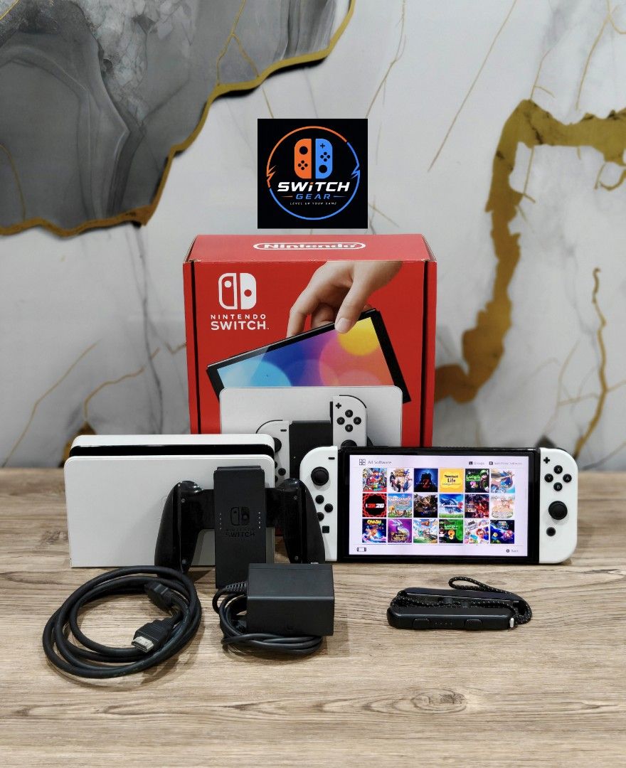 Nintendo Switch Oled with Free Games (Category: Nintendo) located in Manila. Submitted by nswitchgear (Listing ID 1452606372, Image 3). Description: 🎮 𝐅𝐎𝐑 𝐒𝐀𝐋𝐄: 𝐍𝐢𝐧𝐭𝐞𝐧𝐝𝐨 𝐒𝐰𝐢𝐭𝐜𝐡 𝐎𝐋𝐄𝐃 𝐌𝐨𝐝𝐞𝐥 with Free Games 🛒💰₱11,999 🎮Comes with 8 Accounts with Multiple Shared Game list can be installed no need to buy expensive games for mean time :) 📦 Complete Set: • Nintendo Switch OLED console • Dock • Joy-Con (L & R) • Joy-Con 