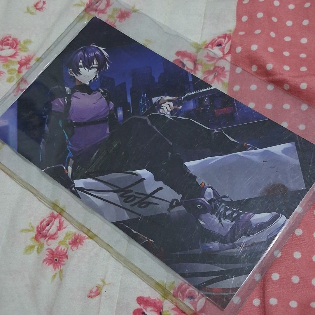 (signed/autographed) official shoto vtuber postcard merch (Category: Raw Singles) located in Las Pinas. Submitted by skaittt.___ (Listing ID 1452689733, Image 1). Description: got it from a convention where he attended years back.