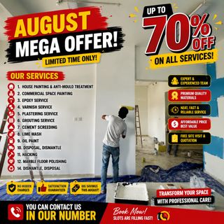 Up to 60% offer going On painting, varnish, Epoxy Grouting Service, Dismantle, Dispose & hacking Services  Collection item 1
