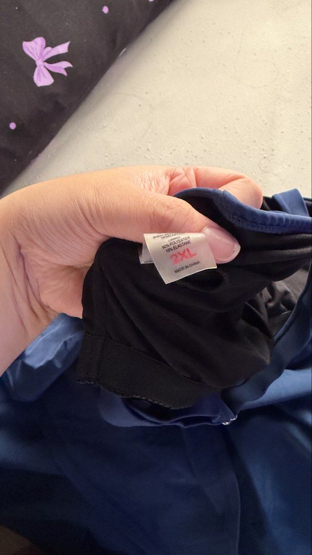 Plus size swimwear set (Category: Bikinis & Swimsuits) located in General Trias. Submitted by secondhandthingzz (Listing ID 1452555428, Image 2). Description: 2XL on tag Never worn w/ pads Location: General Trias, Cavite Payment: Gcash/RCBC/Maribank Delivery: Lalamove, J&T (shouldered by buyer) ❤️.