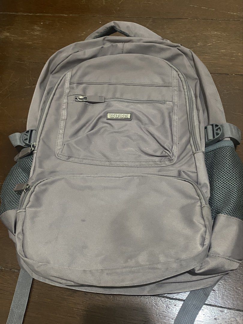Pre-loved Cosé Large Laptop Backpack (Category: Laptop Bags & Sleeves) located in Manila. Submitted by xcx.nva (Listing ID 1452614228, Image 1). Description: Selling my trusty Cosé backpack! This is super spacious, fits up to a 14-inch laptop comfortably, and has plenty of pockets + side mesh slots for water bottles. Perfect for school, work, or casual travel. Condition: • Second-hand / Used • In good functional condition, but note that it has so