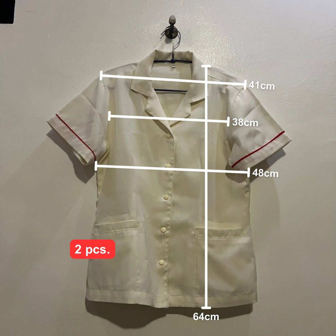 [Preloved] UST AMV Type A Female Uniform XL Set (Category: Sets or Coordinates) located in Las Pinas. Submitted by franczesca.calma (Listing ID 1452659557, Image 2). Description: – Sold as a set – Used for 2 semesters – Includes 2 blouses and pants (1 with broken zipper) – Measurements indicated in the pictures – Also available in a 3XL (please check my profile).