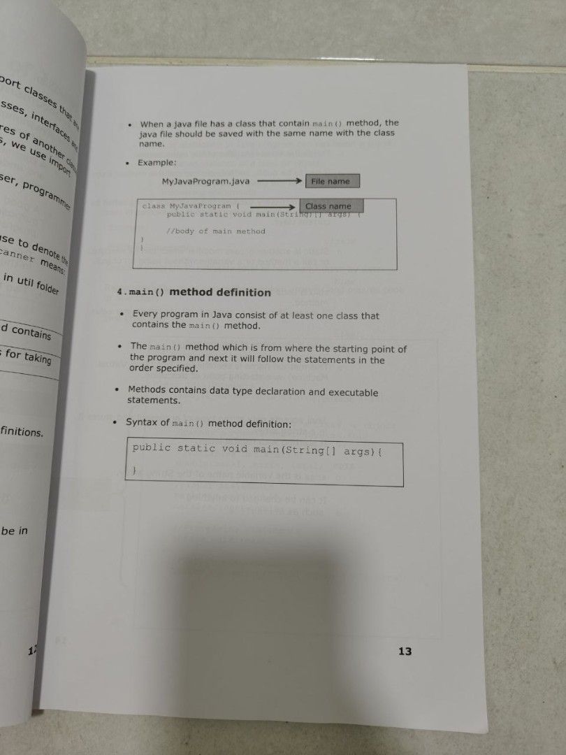 Programming for Beginners with Java SC025 Computer Science 2 (Category: Assessment Books) located in Kangar. Submitted by rewearstudioo (Listing ID 1452532964, Image 3). Description: - SC025 Computer Science 2, Session 2024/2025 - Practical step-by-step Java programming guide - Covers basic concepts and syntax - Ideal for beginners starting with Java - Author: Junaida Yahaya.