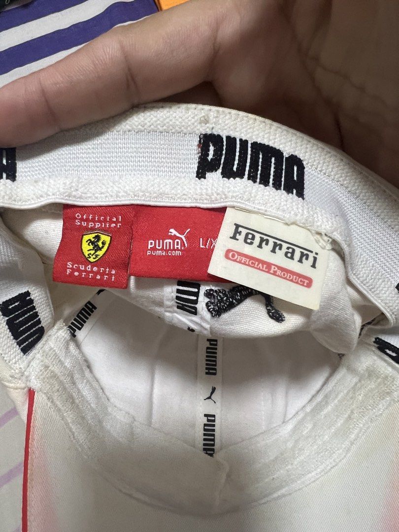 Puma Ferrari Official Product White Cap (Category: Caps & Hats) located in Manila. Submitted by mjaquila30 (Listing ID 1452530936, Image 3). Description: Issue madumi lang, lahat washable..