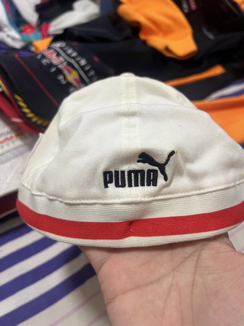 Puma Ferrari Official Product White Cap (Category: Caps & Hats) located in Manila. Submitted by mjaquila30 (Listing ID 1452530936, Image 2). Description: Issue madumi lang, lahat washable..