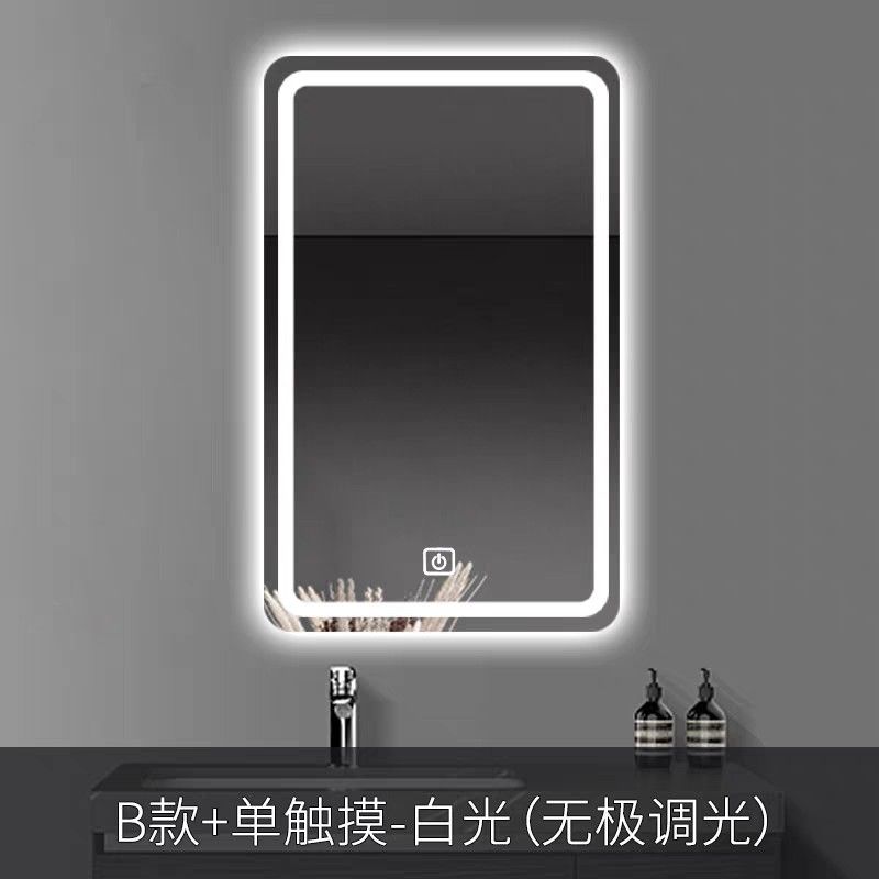 Rectangular Led Mirror (Category: Mirrors) located in Singapore. Submitted by littlemarkets (Listing ID 1452579000, Image 2). Description: Rectangular led light mirror bathroom •White light •80cm x 60cm.