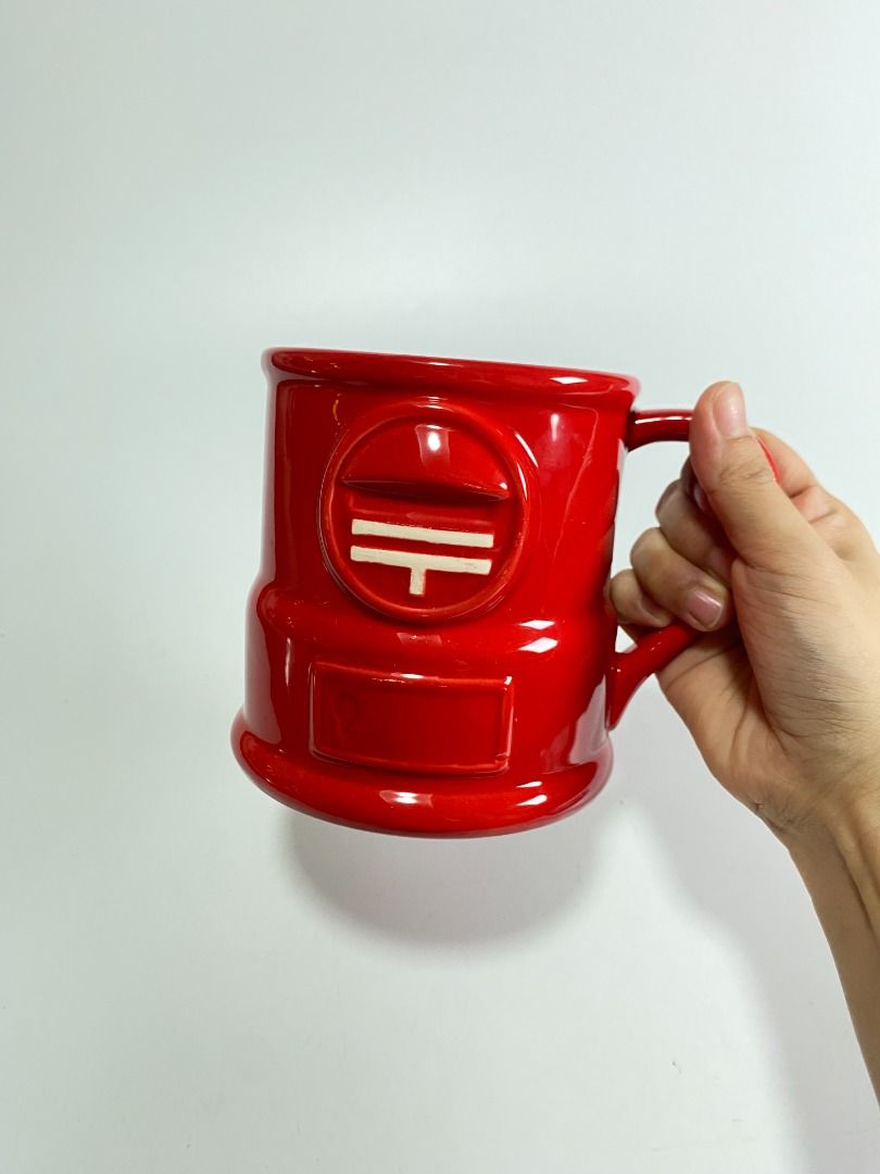 Red Japanese Post Box Mug (Category: Coffee & Tea Tableware) located in Bacoor. Submitted by banananana12 (Listing ID 1452619180, Image 1). Description: Red Post Office Large Mug Suggested for display or storage of items 5” height 4” diameter .