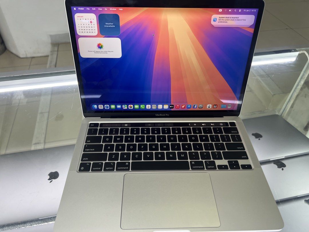 Rush for sale ‼️MacBook pro 2020 13” (Category: Laptops & Notebooks) located in Manila. Submitted by vaniextura (Listing ID 1452568849, Image 1). Description: Rush for sale ‼️MacBook pro 2020 13inch Chip apple M1 Memory 16gb Storage 512gb Silver Very clean No issues or dents No history repairs All good working All good condition Very smooth Very smooth track pad and performance Good for use school and work Pakage original charger Free pouch Free 
