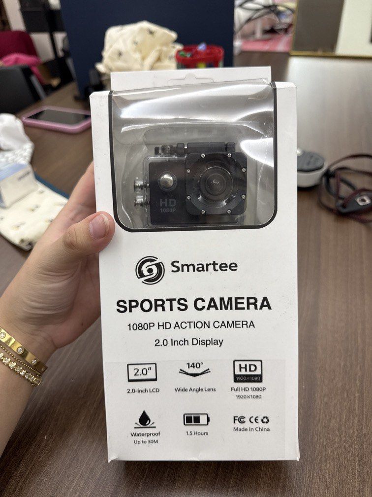 Smartee Sports Camera HD Action Camera (Category: Cameras) located in Quezon City. Submitted by hotskittles9 (Listing ID 1452613377, Image 1). Description: Product is sealed and unopened.