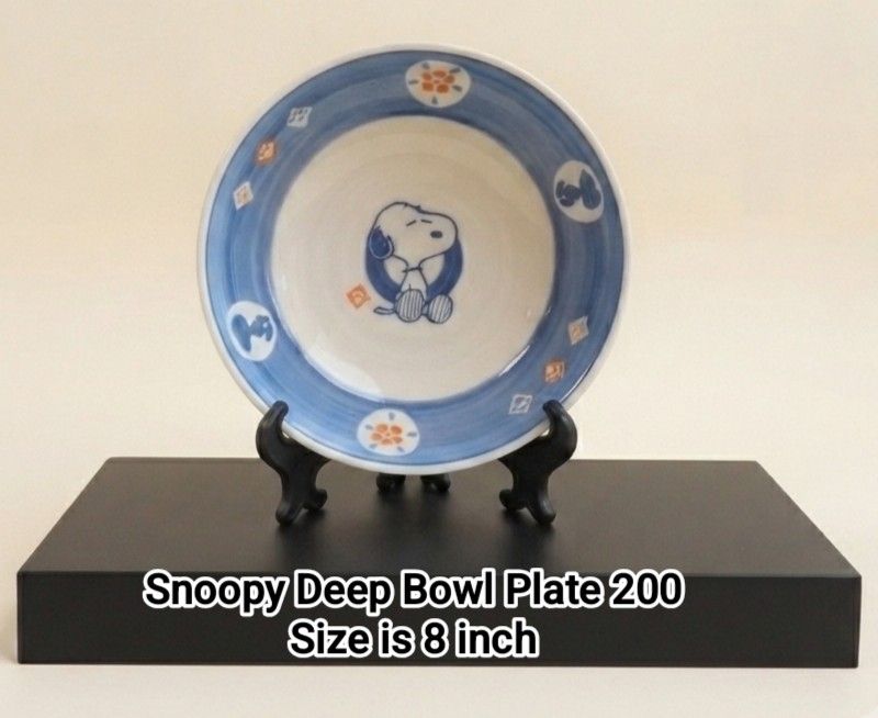 Snoopy Ceramic Deep Bowl Plate (Category: Dinnerware & Cutlery) located in Binan City. Submitted by mayjhe (Listing ID 1452627033, Image 1). Description: 💛 For Sale 💛 🌸 Snoopy 🍀 Ceramic 📍 Condition: Good 💰 Price is ₱ 200.00 👉 Other details posted 🇵🇭 Location Biñan Laguna 🛵 Courier J& T and Lalamove 📋 Shipping by schedule 📍 NO COD & COP 📌 All items are carefully packed and labeled with Fragile stickers for breakable goods. However, on
