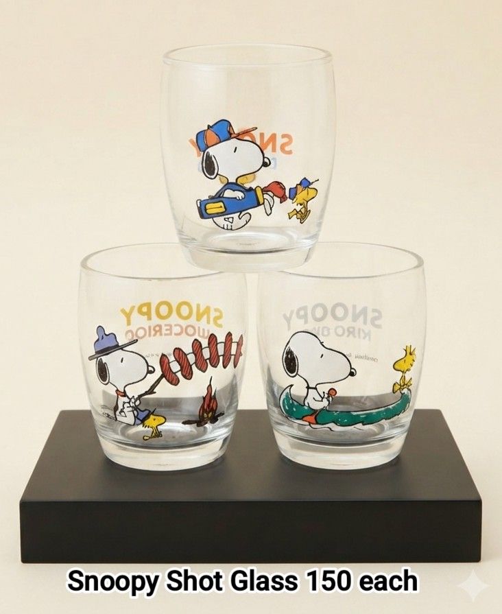 Snoopy Glasses (Category: Other Kitchenware & Tableware) located in Binan City. Submitted by mayjhe (Listing ID 1452635594, Image 1). Description: 💛 For Sale 💛 🌸 Snoopy 🍀 Glasses 📍 Condition: Good 💰 Price is ₱ 150.00 each 👉 Other details posted 🇵🇭 Location Biñan Laguna 🛵 Courier J& T and Lalamove 📋 Shipping by schedule 📍 NO COD & COP 📌 All items are carefully packed and labeled with Fragile stickers for breakable goods. However, once