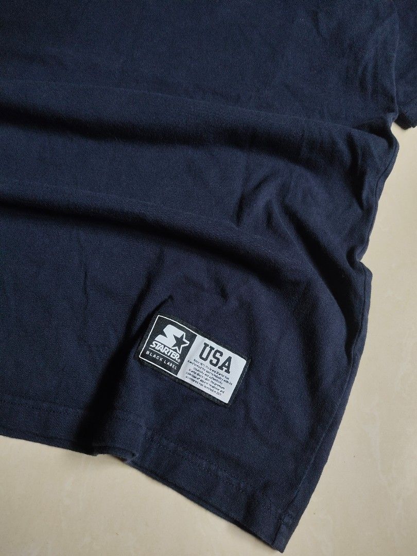 Starter Chest Script (Category: Activewear) located in Balayan. Submitted by _dressthirftbetter. (Listing ID 1452628712, Image 3). Description: 🔸Starter Chest Script - Tshirt - Large ( On Tag ) 📐Width : 21 📏Length : 29 - Dark Blue ( 9.9/10 Colorate ) ✨ Issue ❌ - Excellent Condition 💡Limit your expectations, the items are thrifted/UKAY (unless stated as brand new), But all are in good & excellent condition. 🚩Price : 📨📨📨 Location: Balayan, 