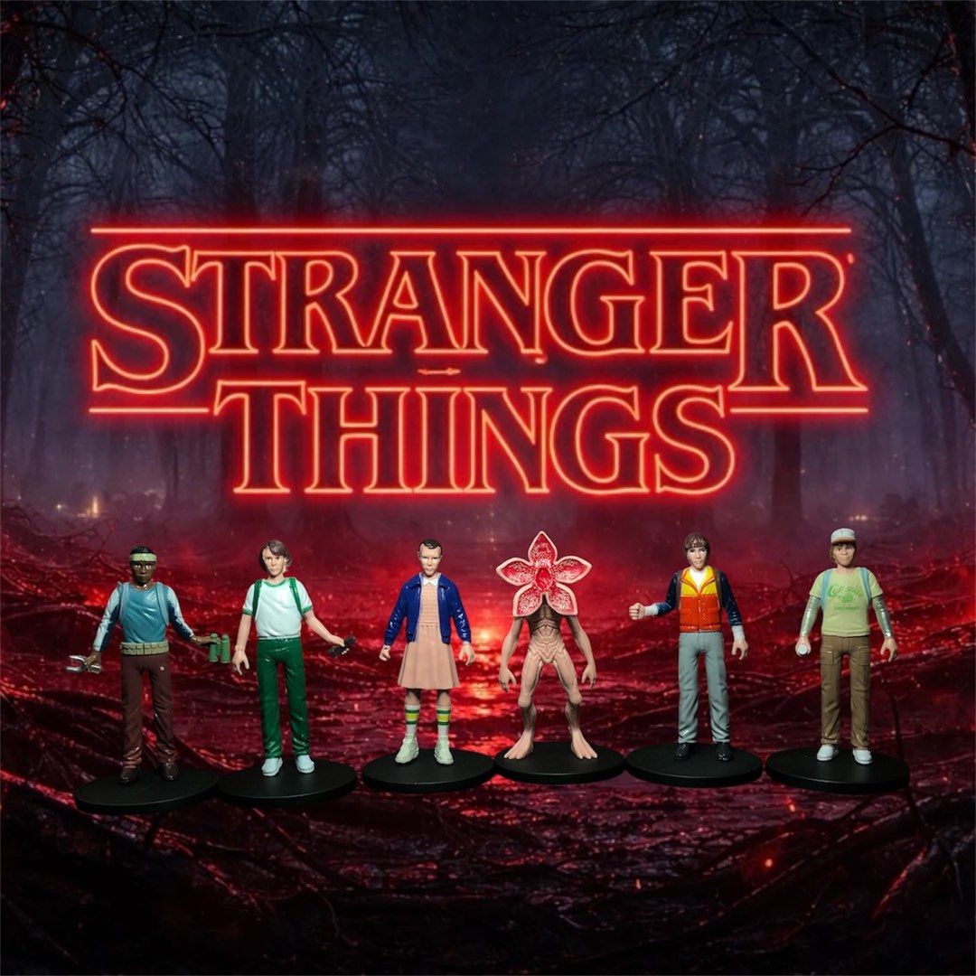 Stranger Things 11cm Action Figure Set (6 PCS) (Category: Figurines & Statues) located in San Carlos. Submitted by seek.bykrobyy (Listing ID 1452593618, Image 1). Description: 📩 Feel free to send your offers. Selling this Stranger Things 11cm Action Figure Set (6 PCS) in good pre-owned condition. Perfect for display, collection, or as a gift for Stranger Things fans. Characters Included: •Eleven •Mike Wheeler •Dustin Henderson •Lucas Sinclair •W