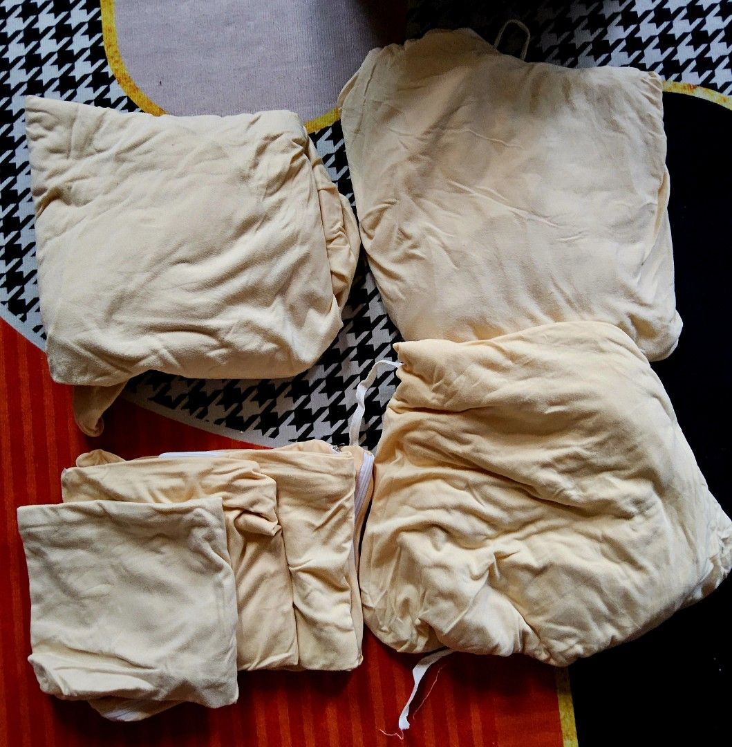 Take All Stretchable Sofa Cover Set - Beige (Category: Sofas) located in Alaminos. Submitted by shee09 (Listing ID 1452648922, Image 2). Description: - Beige sofa cover set - Made of stretchable material - Fits most standard sofas - Easy to put on and take off - Protects sofa from spills and wear - Includes covers for sofa and cushions - Perfect for a living room refresh.