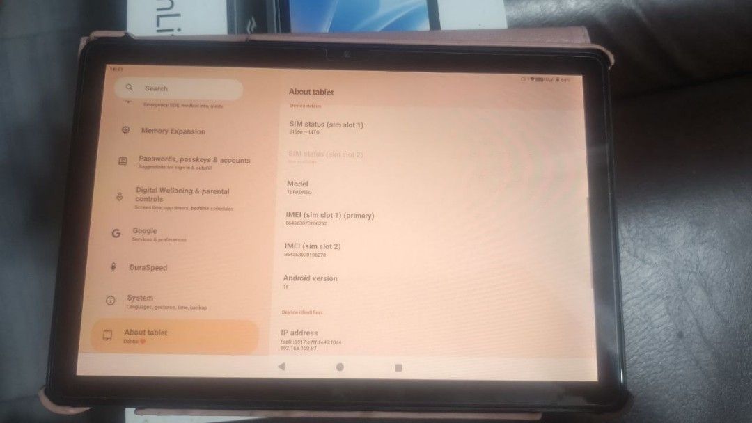 Techlife pad neo tablet 10 inches (Category: Android) located in Bulacan. Submitted by tinybutmightyyroh (Listing ID 1452667419, Image 2). Description: No issue Lalamove ready.