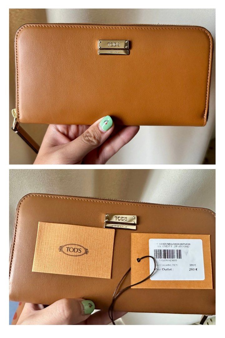 Tod's Zip Around Continental Wallet Cognac (Category: Luxury Bags & Wallets) located in Quezon City. Submitted by mayvalerio (Listing ID 1452571136, Image 1). Description: Beautiful cognac color. Brand new with box and dustbag, with tags and care card. 100% authentic. Bought in Tod's store France. Below SRP. More photos available upon request..