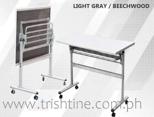 TRT-006 | Foldable Training Table with Caster Wheels (Category: Office Furniture & Fixtures) located in Quezon City. Submitted by kenn09532814181 (Listing ID 1452560045, Image 1). Description: Available size -W100xD45xH74 cm -W100xD70xH74 cm -W120xD70xH74 cm -W140xD70xH74 cm -W150xD70xH74 cm -W160xD70xH74 cm -W180xD70xH74 cm Finish: Light gray, Woodgrain Material: MDF board, Steel Legs *folding feature *with second layer *with locking caster whee