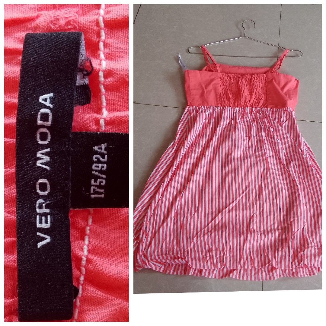 Vero Moda Pink Plaid Dress (Category: Dresses) located in Davao. Submitted by declutter-ecothings (Listing ID 1452559192, Image 1). Description: Pink Plaid strapless dress by Vero Moda. In good condition. Fits Small. No issue.