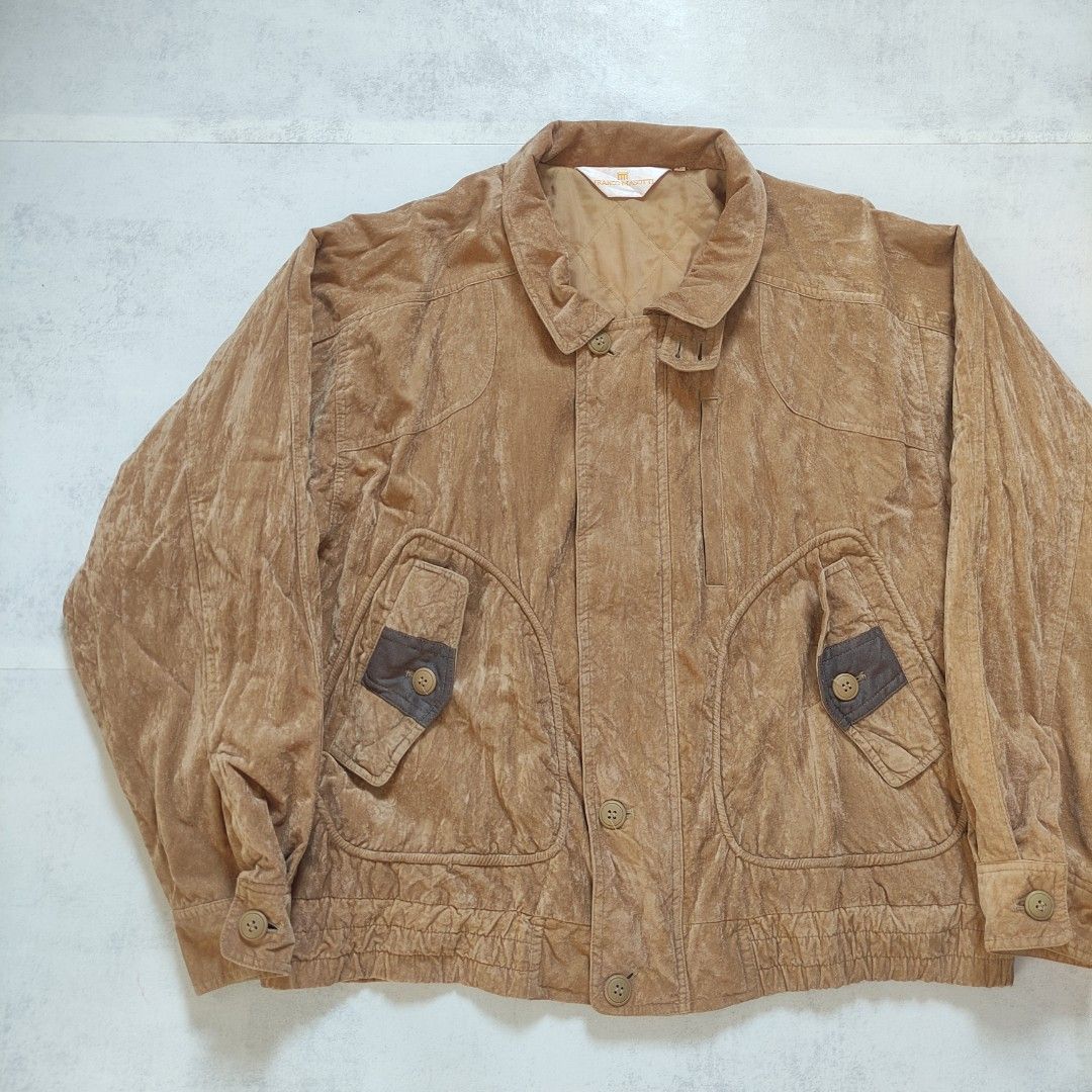 Vintage Franco Masotti Bomber Jacket (Category: Coats, Jackets and Outerwear) located in Bulacan. Submitted by thriftlockerph (Listing ID 1452594612, Image 3). Description: Size: L Dimension: 25.5L 23W Condition: 9/10 Issue: stretched hem.
