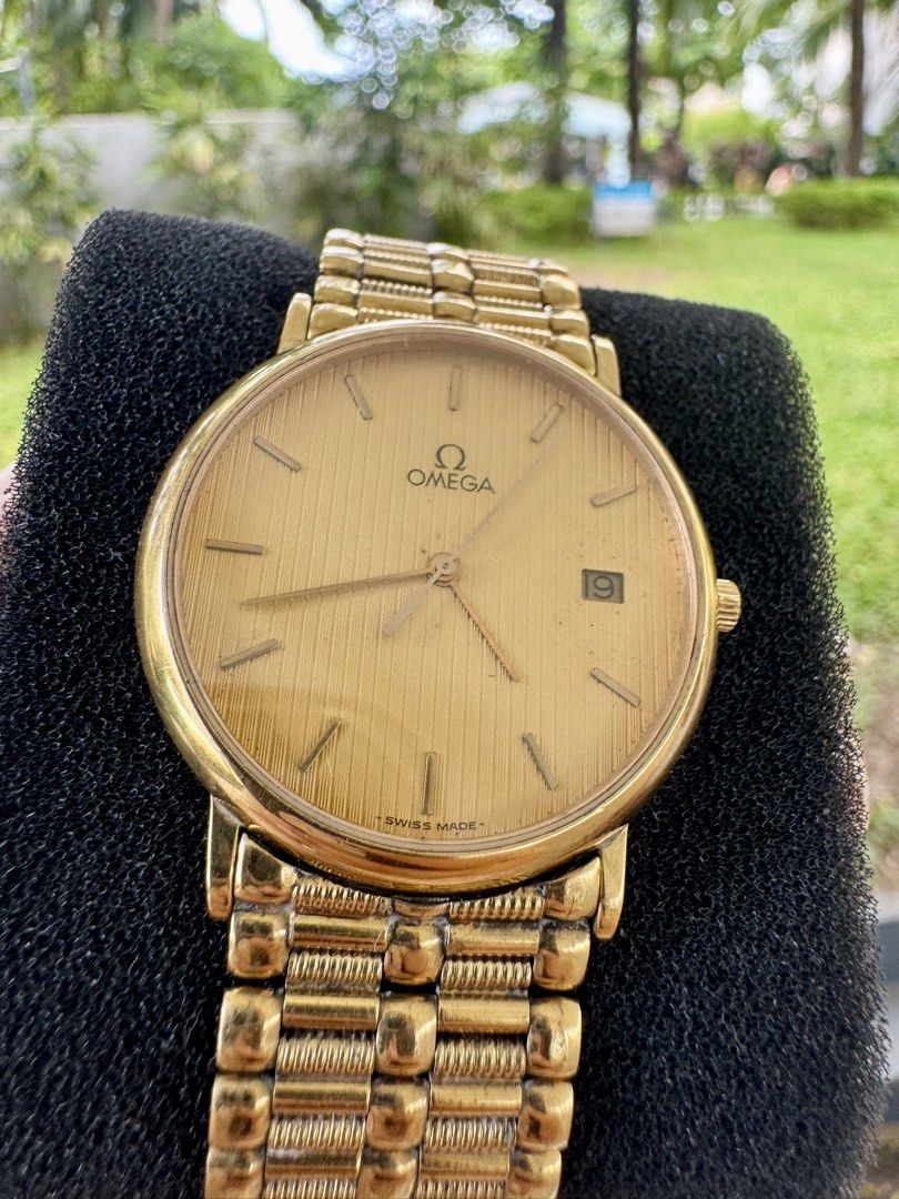 Vintage Omega Watch (Category: Luxury Watches) located in Quezon City. Submitted by TaynsD (Listing ID 1452630140, Image 1). Description: Vintage Omega De Ville Watch Only Wrist Size 7.2 inches Reference: 396.1012 Movement; Quartz Size: 34mm Price: Php 30,000 Disclaimer: This is a preloved watch. Please expect minor signs of wear, scratches, or imperfections as shown in the photos. These are normal for a preloved item and do not affect its overal