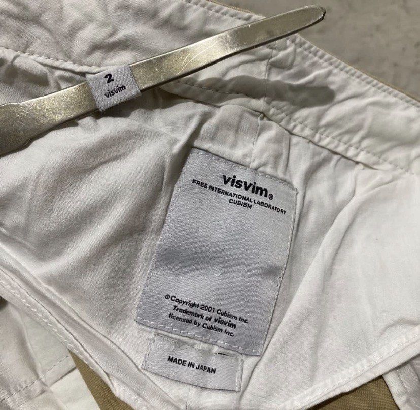 Visvim - Short (Category: Shorts) located in Manila. Submitted by kung_anoano_lang (Listing ID 1452537960, Image 3). Description: Visvim - Short Size - 2 Condition - 9/10 Flaw - The pants were cut off and made into a pair of shorts Dimensions WAIST - 33” INSEAM - 13.5” LEG OPENING - 8” FRONT RISE - 12” THIGH - 12” LENGTH - 23.5” 1,999.