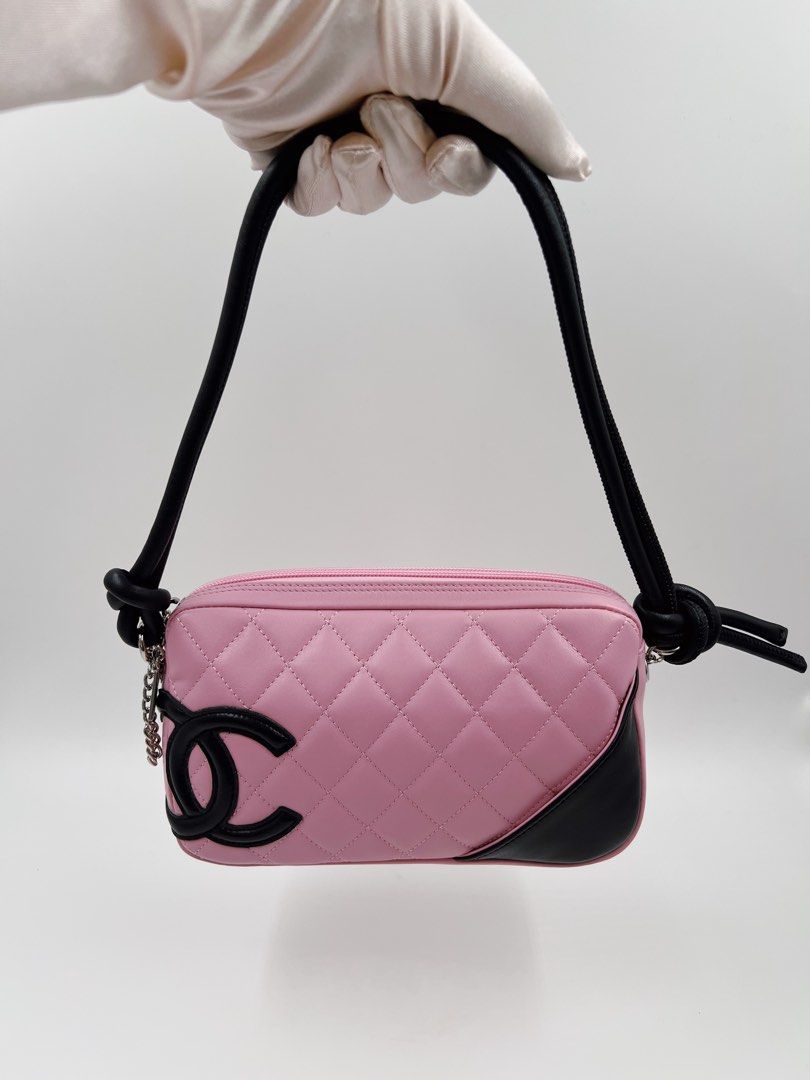 ⚜️VTG Chanel Cambon bag (Category: Luxury Bags & Wallets) located in Makati City. Submitted by 90sangel (Listing ID 1452689711, Image 1). Description: Serving pure Y2K luxury realness! 💕 The iconic Chanel Cambon in the dreamiest vintage pink is officially up for grabs 🩰🛍️ •Condition: Excellent vintage condition *Includes dustbag, ribbons, camellia and chanel paperbag *Firm price. 💕💖🌸 consigned.