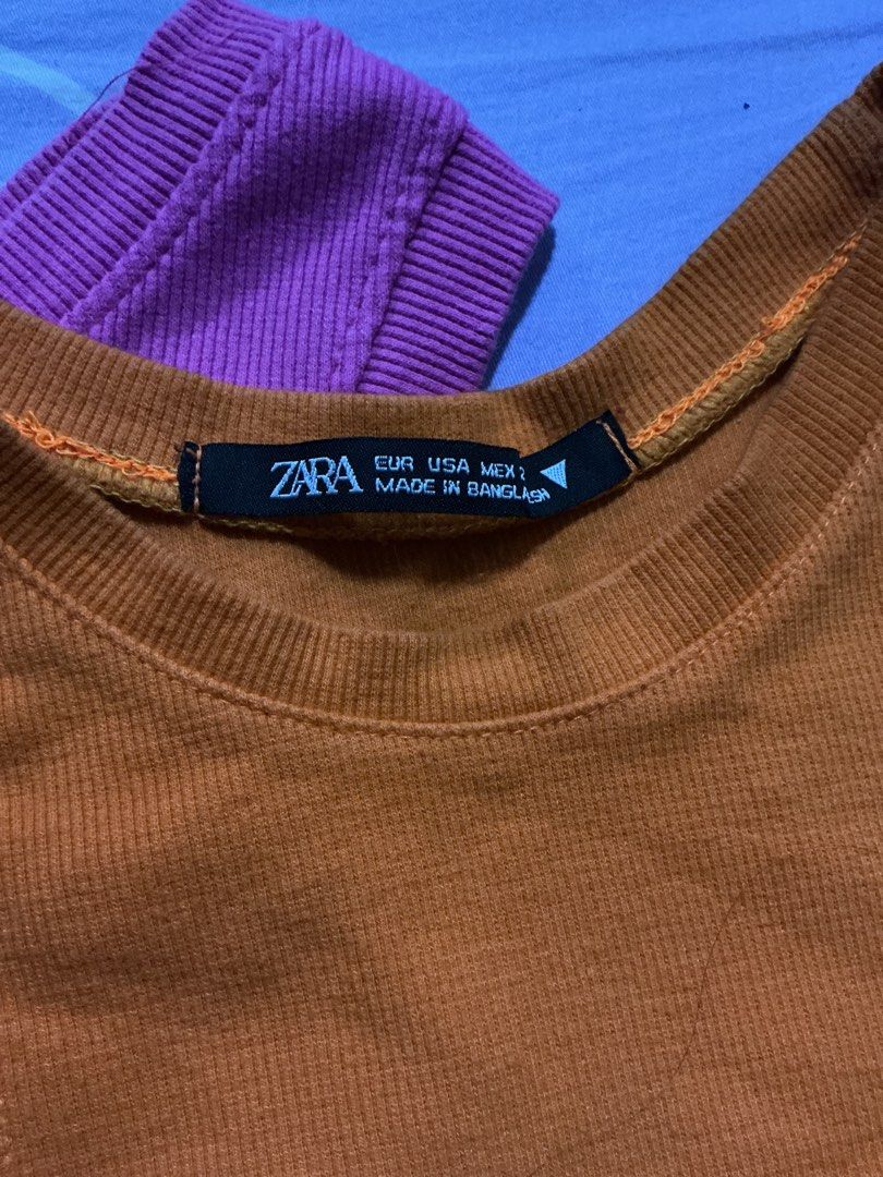 Zara ribbed cropped top set (Category: Sleeveless) located in Manila. Submitted by lovekosinyx (Listing ID 1452610460, Image 2). Description: ₱200 for 2 ₱120 each - size xs-s - still in good quality - knitted fabric design issue(s) if any: - pink one doesnt have a tag anymore but both are from zara dm for questions.
