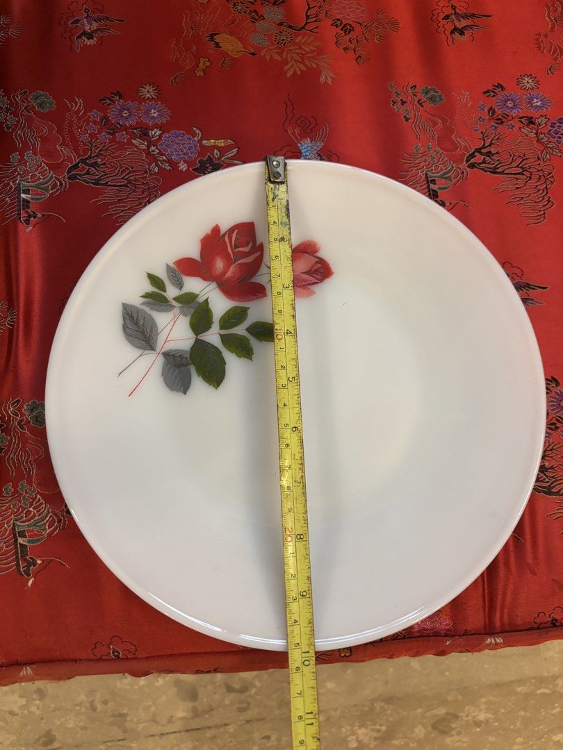 4 Vintage June Rose Dinner Plates499013944010362883