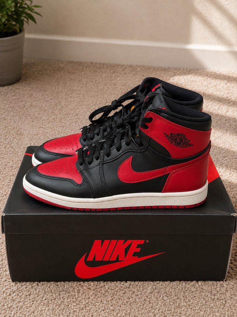 Air Jordan 1 High OG 1985 (Category: Sneakers) located in Taguig. Submitted by zaichann (Listing ID 1447402719, Image 2). Description: - Air Jordan 1 High OG - Includes original box - Comes with extra red laces - Original receipt included BGC Meetups Available as long as posted! .