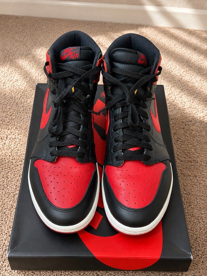 Air Jordan 1 High OG 1985 (Category: Sneakers) located in Taguig. Submitted by zaichann (Listing ID 1447402719, Image 3). Description: - Air Jordan 1 High OG - Includes original box - Comes with extra red laces - Original receipt included BGC Meetups Available as long as posted! .