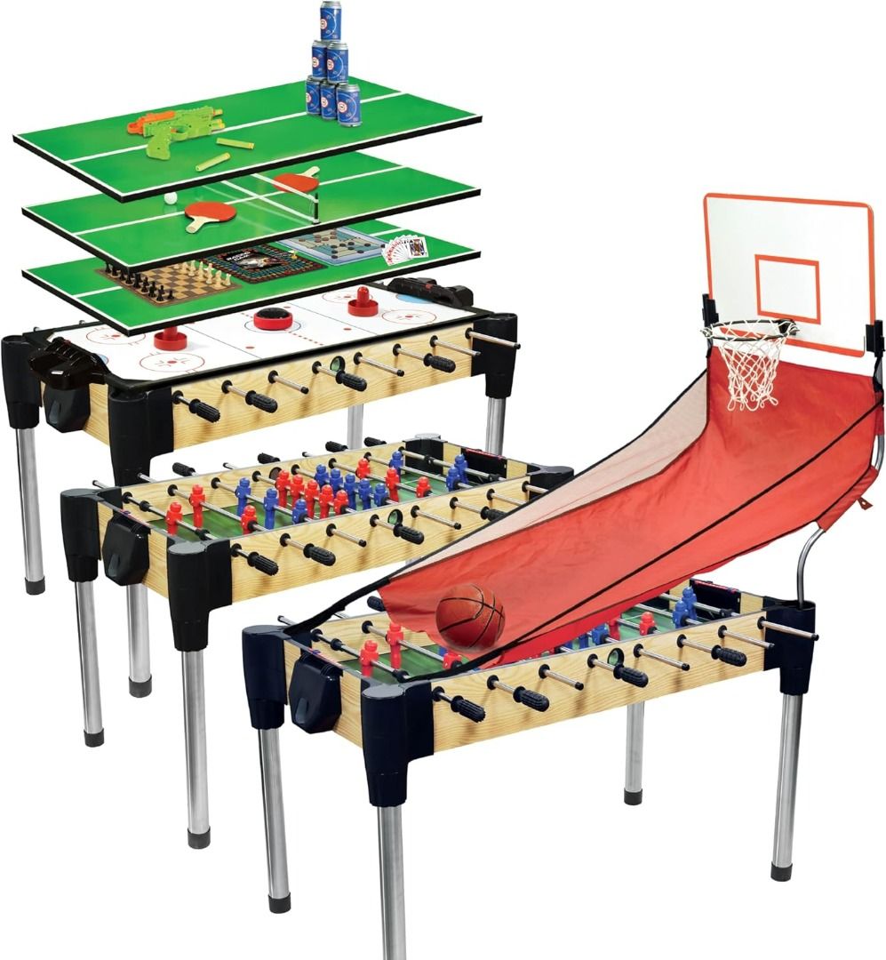 Ambassador 48 Inch 12-in-1 Games Table (Category: Board Games & Puzzles) located in Santa Rosa. Submitted by aeonkraft2026 (Listing ID 1447326820, Image 1). Description: Brand Merchant Ambassador Colour Multicolor Material Plastic, Wood Product dimensions 121.9L x 121.9W x 121.9H centimetres Sport Foosball About this item Twelve games in one table, including foosball, air hockey, table tennis and basketball Patented design allows for quick assemb