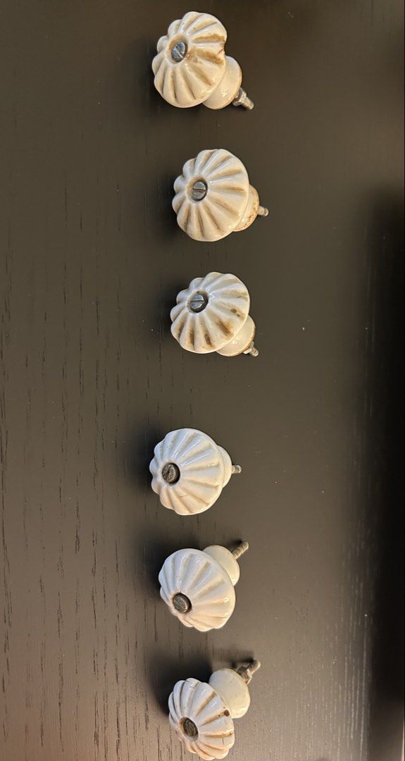 Assorted Decorative Cabinet Knobs (Category: Shelves, Cabinets & Racks) located in Singapore. Submitted by carolineloy (Listing ID 1428838597, Image 3). Description: $2 per knob or $16 for all. The silver knobs have never been used-bought from Zara Home (Barcelona).