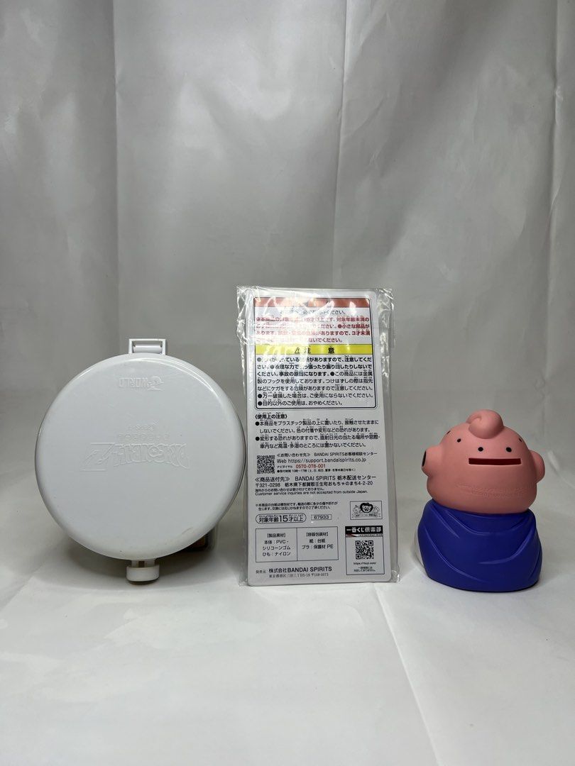 Banpresto Dragon Ball Z Majin Buu Piggy Coin Bank, Bandai Ichiban Kuji Dragon Ball Battle Of The Super Saiyan G Prize Ring Strap Majin Buu and Dragon Ball Dragon Radar Case (Category: Toys & Games) located in Bangi. Submitted by pasyahan (Listing ID 1447421724, Image 2). Description: Barang original daripada Banpresto & Bandai. Barang used, bukan baru kecuali strap. Dapat sama macam dalam gambar. Sesuai untuk peminat Dragon Ball Harga dah paling 