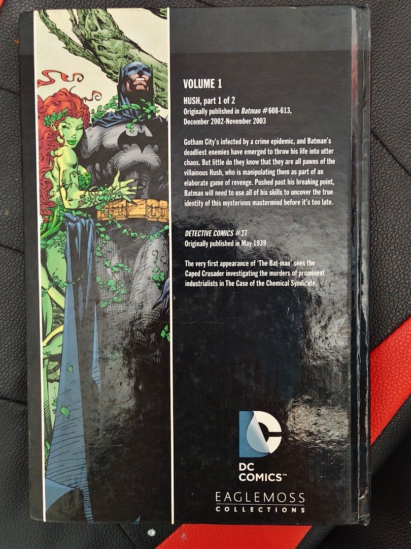 Batman HUSH part 1 (Hardcover - with issue) comic (Category: Comics & Manga) located in Subic. Submitted by vilpnn7 (Listing ID 1447453518, Image 2). Description: issue: Ripped page. I received it with flaw when I purchased it 📍LOC : Zambales, Subic 🚛 MOD : J&T 💵 MOP : Gcash RFS: decluttering | need funds.