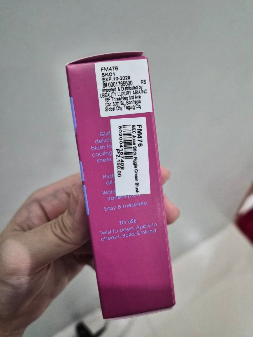 Benefit Cosmetics Cheek Stick - Figgie (Category: Makeup) located in Las Pinas. Submitted by ktcuartina (Listing ID 1447418826, Image 3). Description: - Benefit Cosmetics Cheek Stick in Prr-fectly Pink - Creamy gel formula - Provides a natural flush of color - Easy to apply, build, and blend - Twist-up packaging - Net weight: 0.28 oz 💕 seldom used not my shade. prefer liquid blushes. long wearing kahit pawisan at mag oil-up 💕 used 3x only 💕 bo