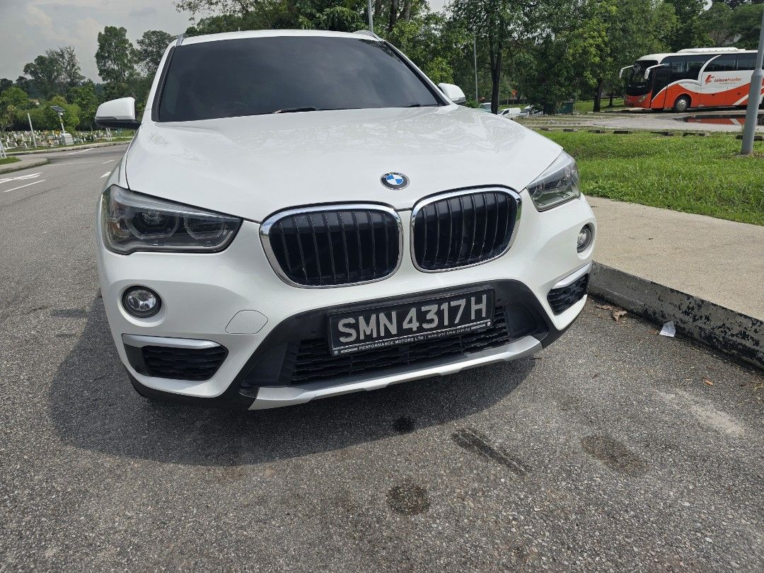 BMW X1 sDrive18i xLine (A) (Category: Used Cars) located in Singapore. Submitted by easyswing (Listing ID 1447448787, Image 1). Description: White BMW X1. Black rims. Sunroof. Leather seats. Well maintained. Ready for a new owner. Contact me for viewing..