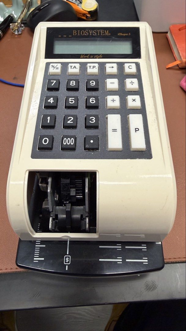 Cheque Writer (Category: Stationery & School Supplies) located in Singapore. Submitted by boadragon (Listing ID 1447307921, Image 3). Description: Price Reduced! Lightly used. Have 2 extra ink cartridges included..