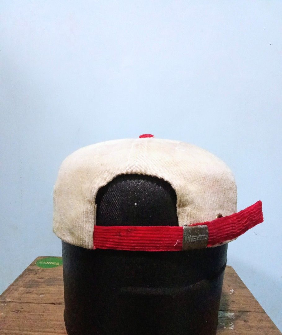 Corduroy Pig 4 Embroidered Baseball Cap (Category: Caps & Hats) located in Pagsanjan. Submitted by tomsupply (Listing ID 1447358841, Image 2). Description: - Trendy corduroy cap - Features a cute embroidered pig with the number 4 - Stylish two-tone design: cream crown and black brim - Red accent on top for a pop of color - Adjustable strap for a comfortable, customized fit - Ideal for everyday casual wear.