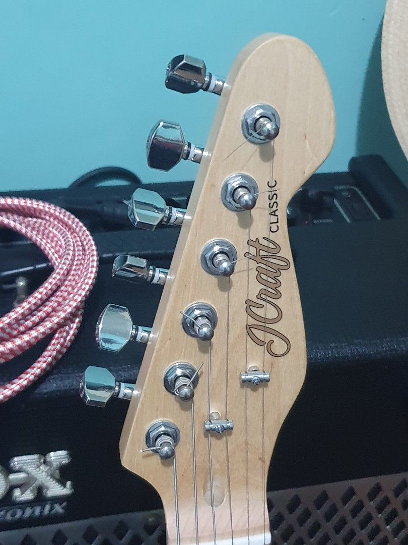 Custom Telecaster (Category: Musical Instruments) located in Quezon City. Submitted by drtone (Listing ID 1447339207, Image 3). Description: JCraft Tele Classic Polar white S/S D neck Customized bnew Pearl pickguard New tele open neck p-up 4way switch 50's wiring Shielded Setup for lowest action Intonated New daddario exl120 Gig ready Comes with unused bag and strap. Tandang sora qc Open for trades Last price posted No reply means not interested.