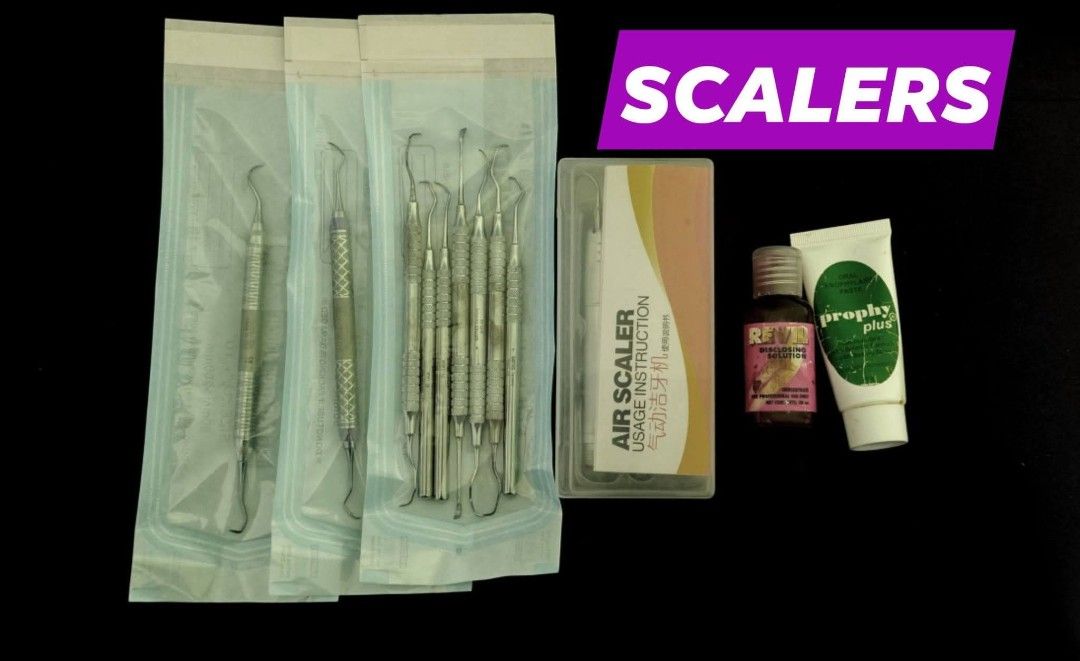 DENTAL MATERIAL (Category: Medical Supplies & Tools) located in Manila. Submitted by miss.sea (Listing ID 1447341364, Image 2). Description: ENDO SET 2,000 Monobath ( almost full pa :)) ; expiration 06/2027 Yes star film (41 pcs) Nerve broach Random K files Film holders Film clips Orafill Endo Ruler RESTO SET 3,000 Sectional Matricex Matrix Band Polishing Disc Wedges Celluloid strips Micromotor burs Denfil A3.5 (not used; expiration 04/2027) Bond