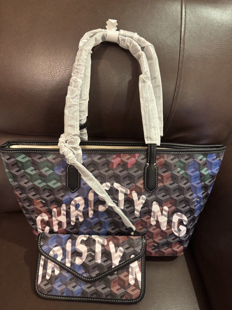 Christy Ng Medium Tote Bag with Pouch (Category: Tote Bags) located in San Pablo. Submitted by simplicitybeaute (Listing ID 1447406853, Image 2). Description: Multicolor Bnew .