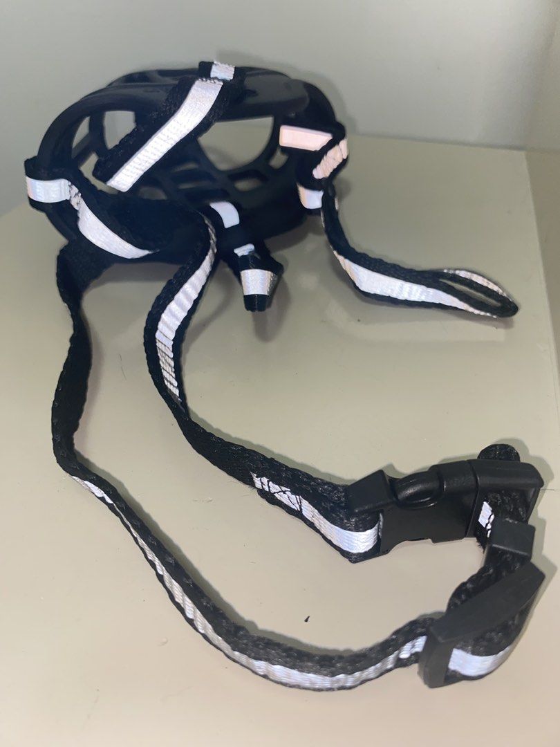 Dog Basket Muzzle With Adjustable Reflective Strips (Category: Homes & Other Pet Accessories) located in Balanga. Submitted by jlsyngc (Listing ID 1447438223, Image 3). Description: Size 3 / Large Other Details: Never used RFS: Wrong size 🧾 Mode of Payment: 💙 GCash 💚 GoTyme 🖤 Maya 🛵 Mode of Delivery: • J&T Express • J&R Express • LBC • Lalamove.