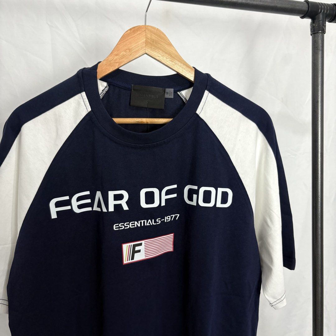 Fear of God essentials shirt (Category: Formal Shirts) located in Baguio. Submitted by shylowdovica (Listing ID 1447454528, Image 2). Description: 27x21 Medium no issues as new condition.